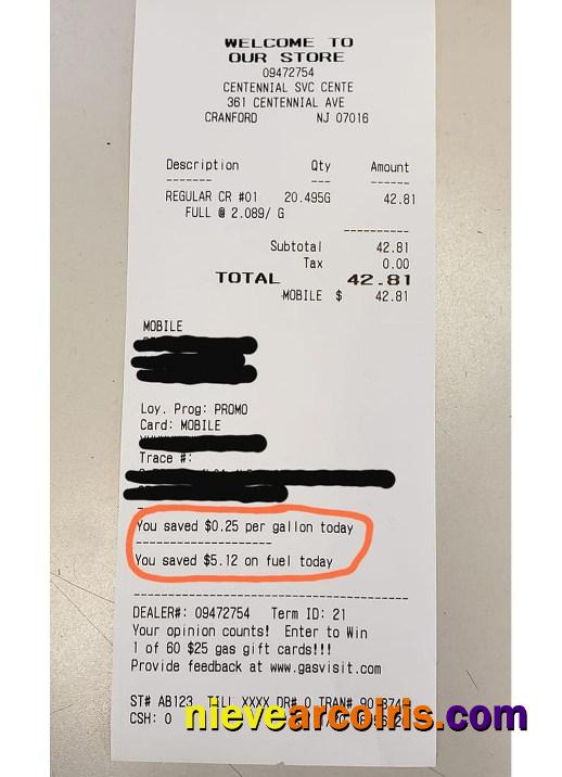 Phillips store payment receipt